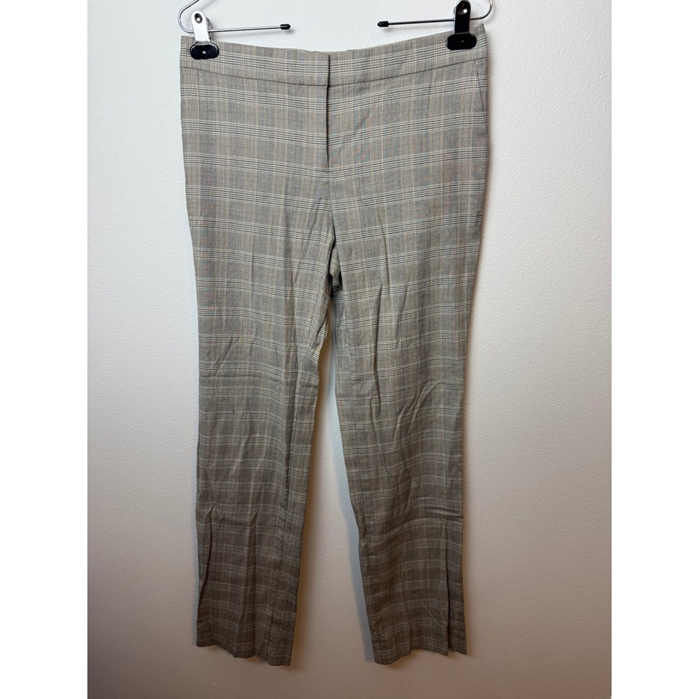 Lafayette 148 New York Womens‎ Glen Plaid Straight Pants Size 6